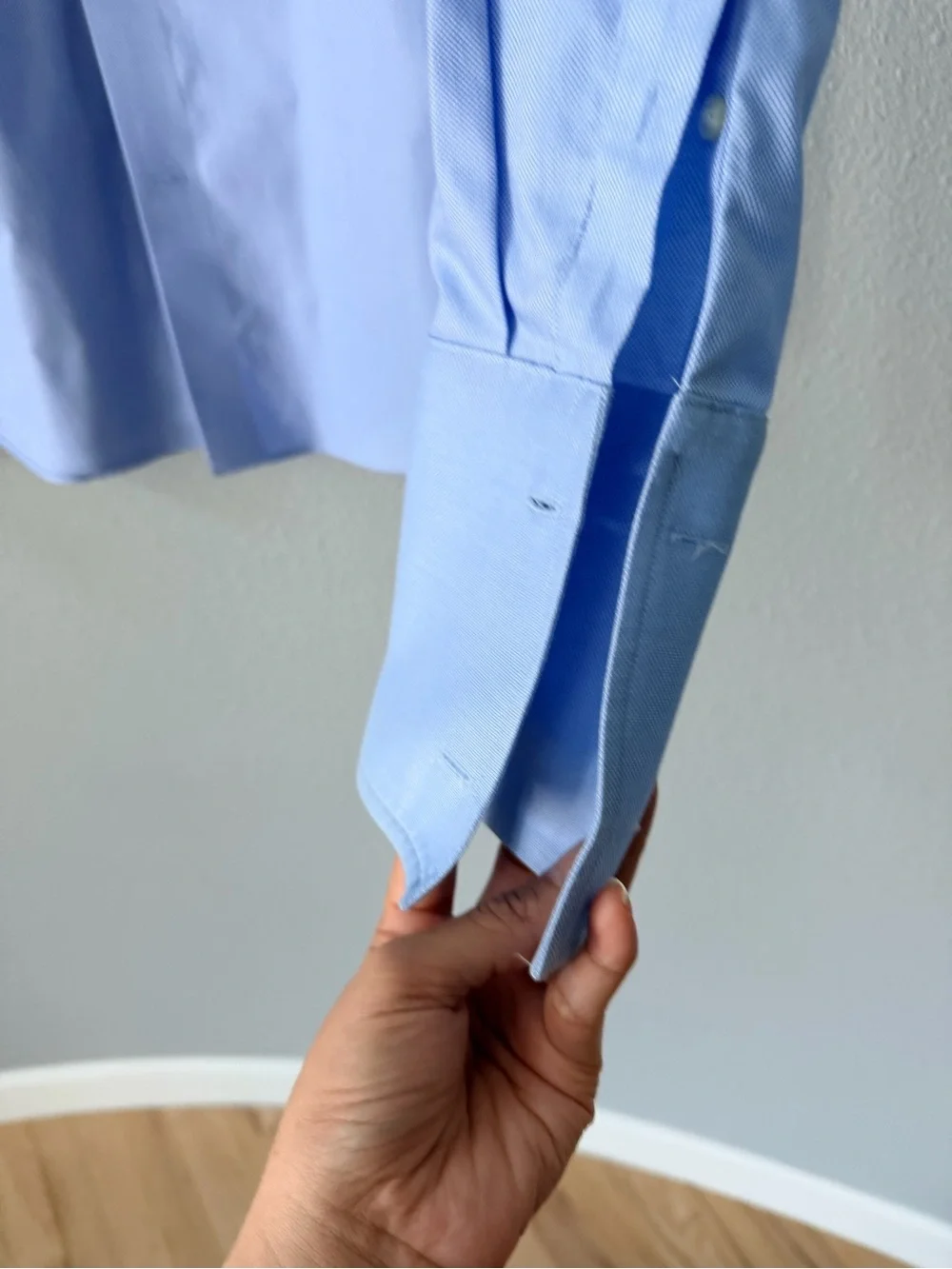 Banana Republic Men's Light Blue French Cuff Button-Up Dress Shirt Sz Small